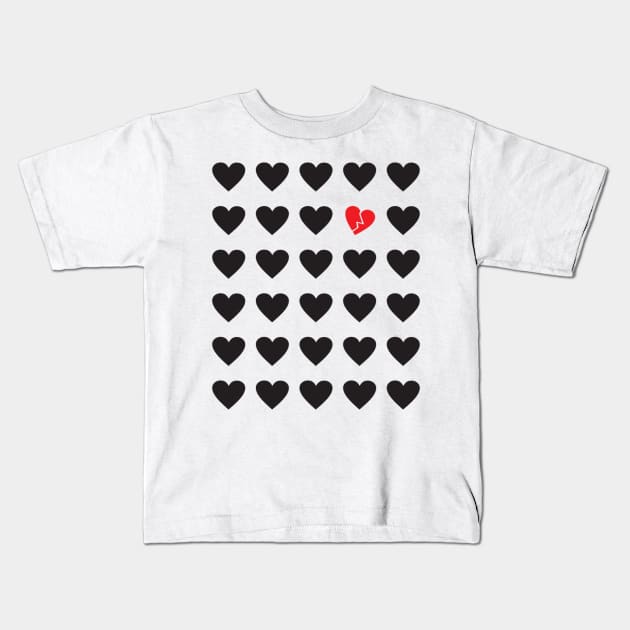 love outcast Kids T-Shirt by somatosis